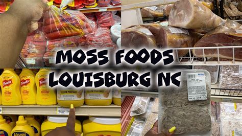 and live music, 1 p. . Moss foods louisburg nc